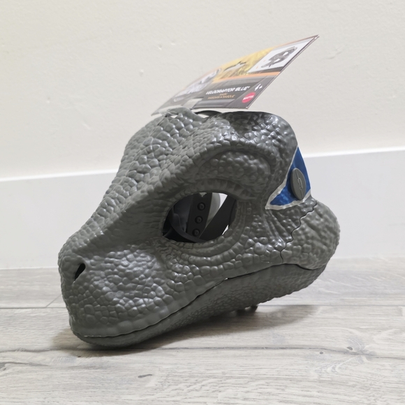 Jurassic World Park VELOCIRAPTOR BLUE Raptor Dinosaur Dino Mask - Picture 4 of 6